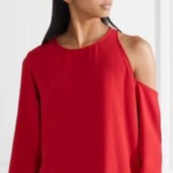 NWT IRO Awati Asymmetrical Poppy Red Mini  Dress Size 40/ US Large - Picture 3 of 16